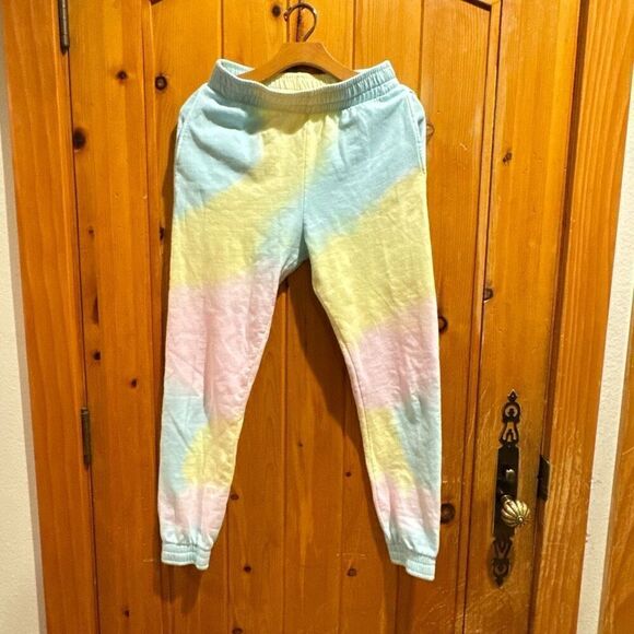 Frankie's Bikinis Aiden Sweatpant Rainbow Tie Dye medium - Picture 2 of 5